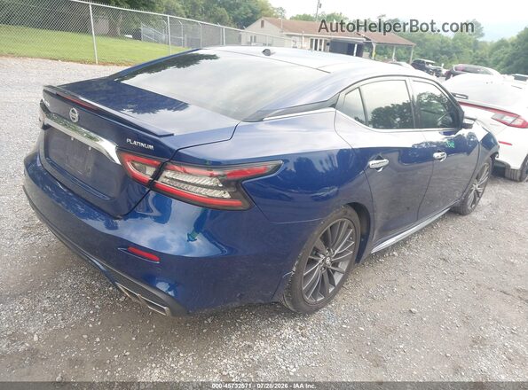 1N4AA6AV3KC368081 2019 NISSAN MAXIMA Синий Задняя правая четверть