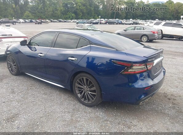 1N4AA6AV3KC368081 2019 NISSAN MAXIMA Синий Задняя левая четверть