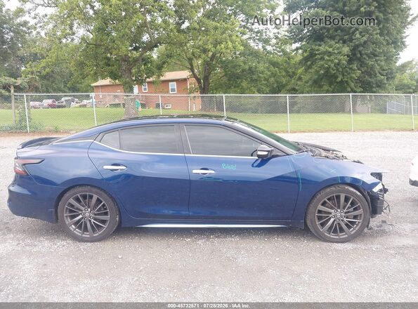 1N4AA6AV3KC368081 2019 NISSAN MAXIMA Синий Панорамный вид салона 360°
