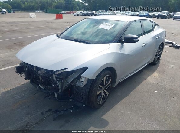1N4AA6AV4KC365545 2019 NISSAN MAXIMA Silver Առջևի ձախ երեք քառորդ տեսարան