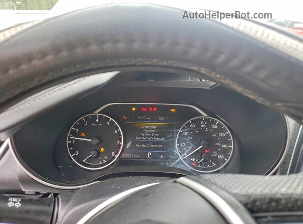 1N4AA6AV4KC368364 2019 NISSAN MAXIMA Silver Widok zestawu wskaźników