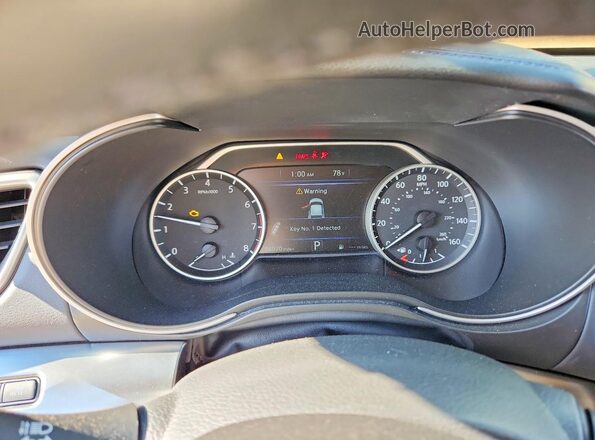 1N4AA6AV4KC373595 2019 NISSAN MAXIMA Black Widok zestawu wskaźników