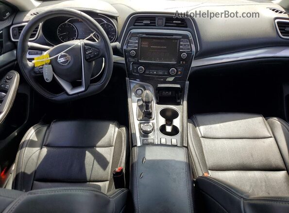 1N4AA6AV4KC377629 2019 NISSAN MAXIMA Silver Вид панелі приладів