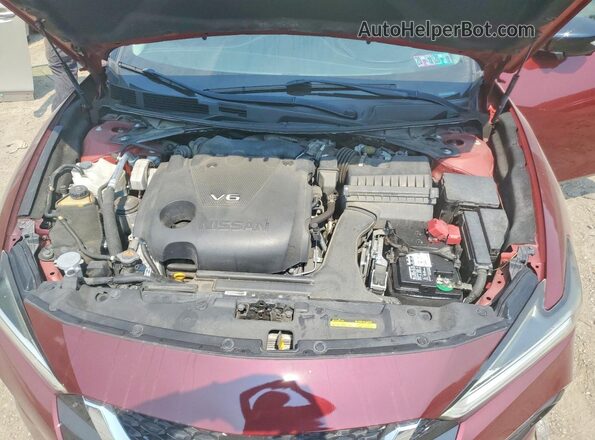 1N4AA6AV4KC379252 2019 NISSAN MAXIMA Red Սալոնի հետևի տեսք