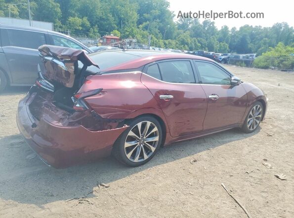1N4AA6AV4KC379252 2019 NISSAN MAXIMA Red Հետևի աջ
