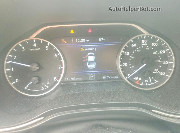 1N4AA6AV5KC360810 2019 NISSAN MAXIMA Black Instrument cluster view
