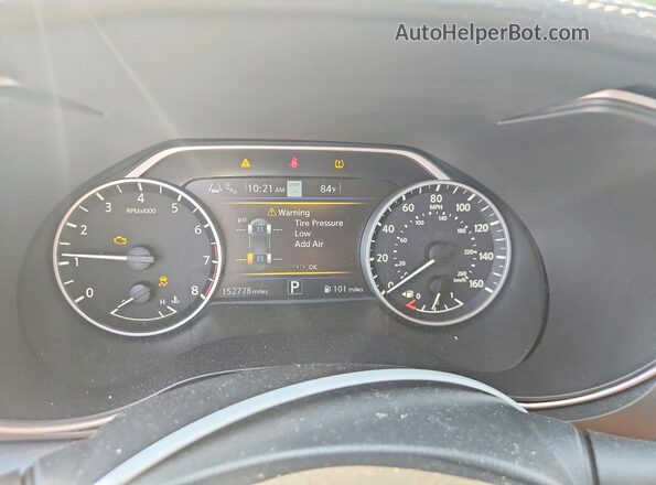 1N4AA6AV5KC368177 2019 NISSAN MAXIMA White Vista del cuadro de instrumentos