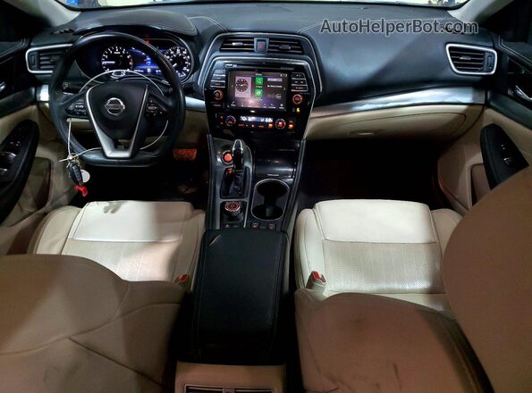 1N4AA6AV6KC364834 2019 NISSAN MAXIMA Черный Вид панели приборов