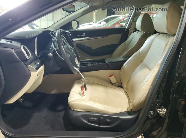 1N4AA6AV6KC364834 2019 NISSAN MAXIMA Черный Вид салона спереди