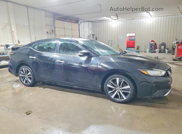 1N4AA6AV6KC364834 2019 NISSAN MAXIMA Черный Передняя правая четверть