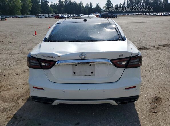 1N4AA6AV6KC373534 2019 NISSAN MAXIMA White Вид ззаду