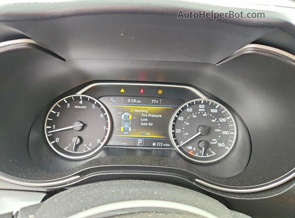 1N4AA6AV7KC372649 2019 NISSAN MAXIMA Silver Вид щитка приладів