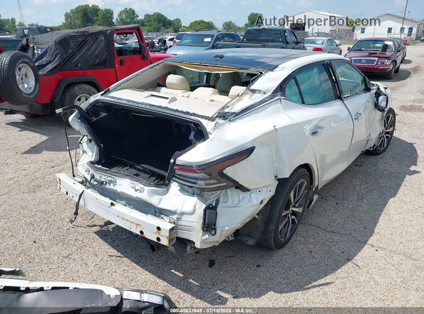 1N4AA6AV8KC362826 2019 NISSAN MAXIMA White Trasero derecho