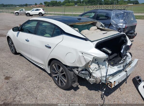 1N4AA6AV8KC362826 2019 NISSAN MAXIMA White Trasero izquierdo