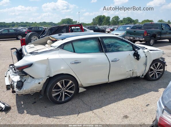 1N4AA6AV8KC362826 2019 NISSAN MAXIMA White Vista interior de 360 grados