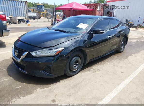 1N4AA6AV8KC365404 2019 NISSAN MAXIMA Black წინა მარცხენა ხედი სამი მეოთხედიდან