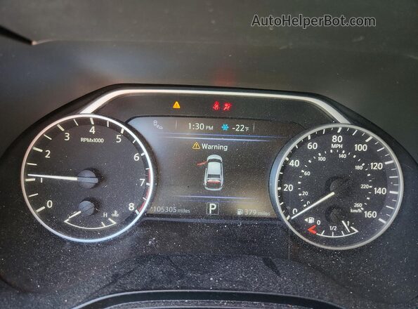 1N4AA6AV8KC366004 2019 NISSAN MAXIMA Silver Вид щитка приладів