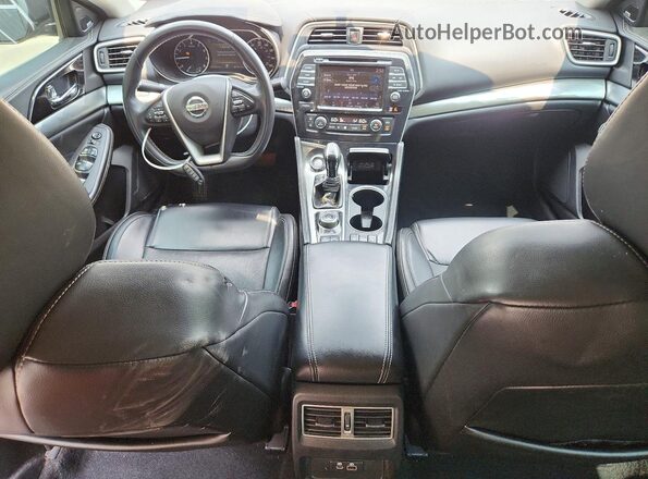 1N4AA6AV8KC377102 2019 NISSAN MAXIMA Black Вид панелі приладів
