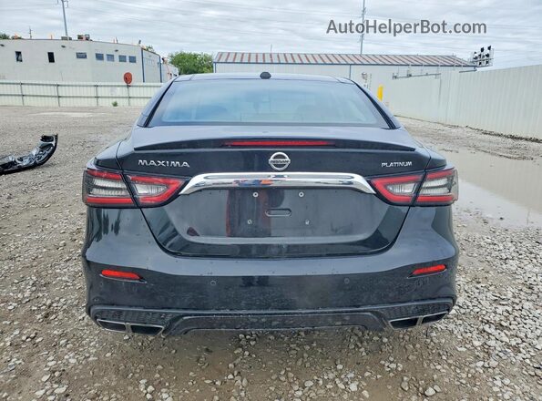 1N4AA6AV8KC382641 2019 NISSAN MAXIMA Black უკანა ხედი