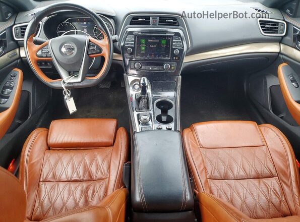 1N4AA6AV8KC382641 2019 NISSAN MAXIMA Black წინა პანელის ხედი