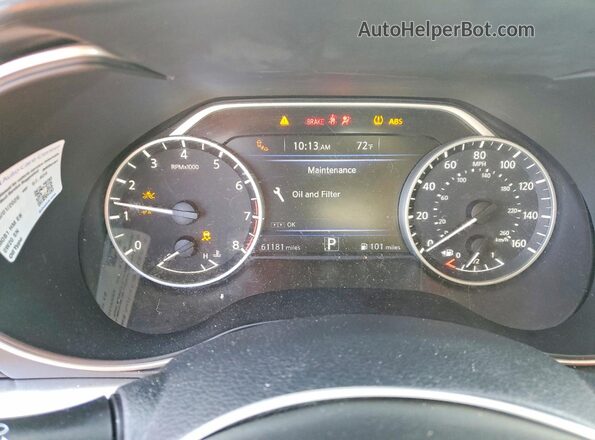 1N4AA6BV5LC377249 2020 NISSAN MAXIMA Charcoal Instrument cluster view