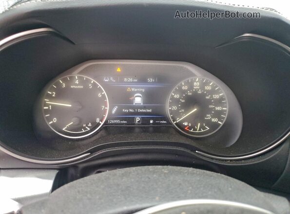 1N4AA6CV0LC374595 2020 NISSAN MAXIMA Black ხელსაწყოთა პანელის ხედი