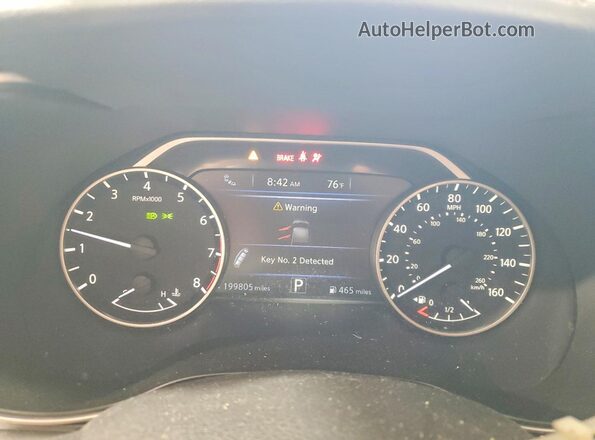 1N4AA6CV3LC371304 2020 NISSAN MAXIMA Gray Սարքավորումների վահանակի տեսք