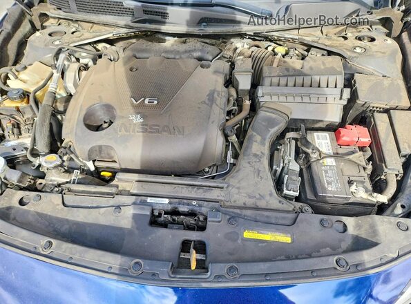1N4AA6CV3MC509148 2021 NISSAN MAXIMA Blue Вид задньої частини салону