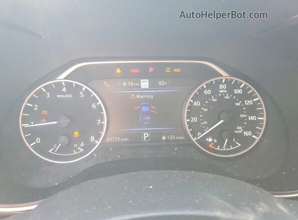 1N4AA6CV3MC509148 2021 NISSAN MAXIMA Blue Вид щитка приладів