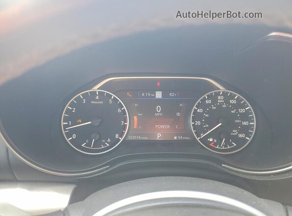 1N4AA6CV4MC505433 2021 NISSAN MAXIMA Black Instrument cluster view