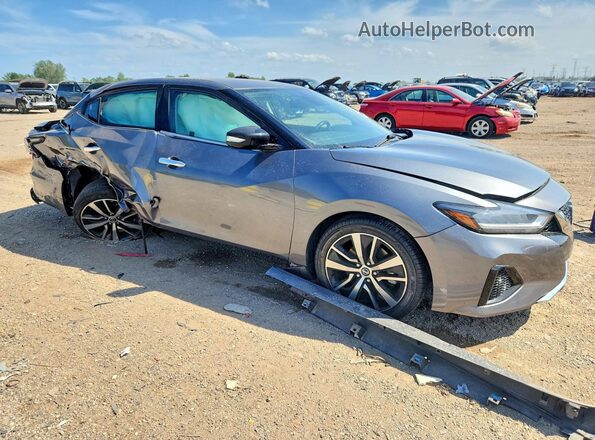 1N4AA6CV4MC514276 2021 NISSAN MAXIMA Серый Передняя правая четверть