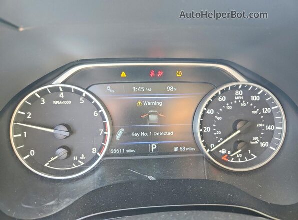 1N4AA6CV4MC514276 2021 NISSAN MAXIMA Серый Вид щитка приборов