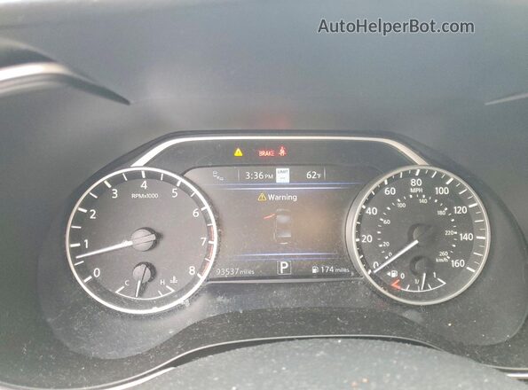1N4AA6CV5LC379081 2020 NISSAN MAXIMA Черный Вид щитка приборов