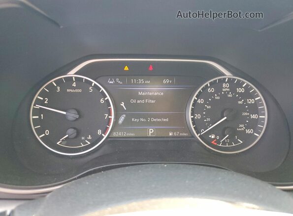 1N4AA6CV5MC513539 2021 NISSAN MAXIMA Gray Вид щитка приладів