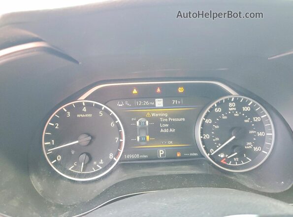1N4AA6CV6LC373581 2020 NISSAN MAXIMA Gray Instrument cluster view