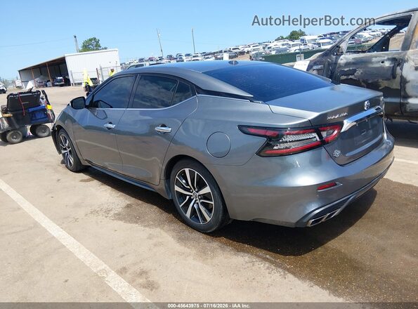 1N4AA6CV7MC505913 2021 NISSAN MAXIMA Gray Trasero izquierdo