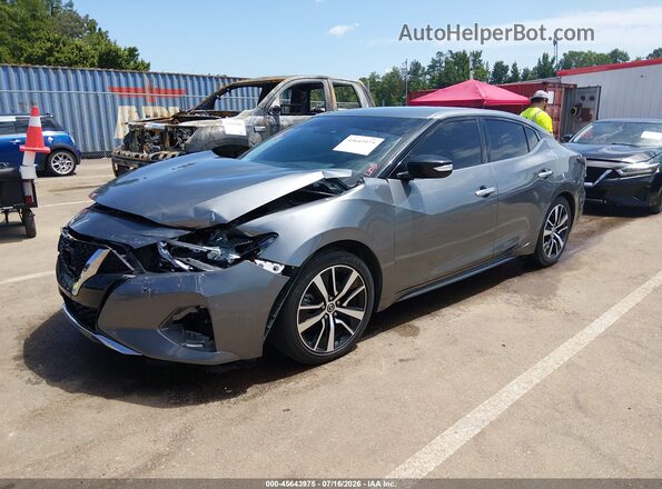 1N4AA6CV7MC505913 2021 NISSAN MAXIMA Gray Vista tres cuartos delantera izquierda