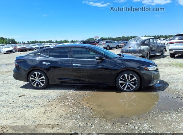 1N4AA6CV7MC514126 2021 NISSAN MAXIMA Black Widok wnętrza z tyłu