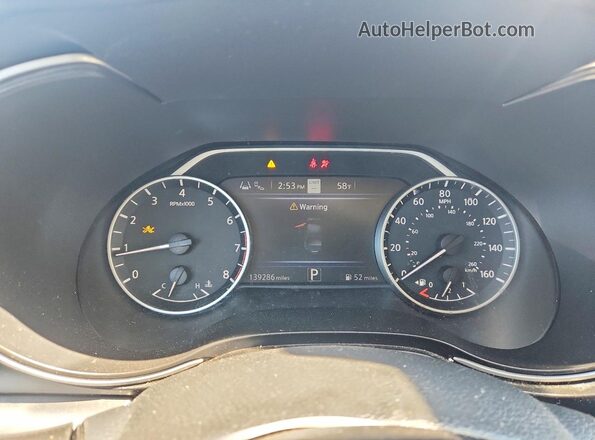 1N4AA6CV8LC361996 2020 NISSAN MAXIMA Черный Вид щитка приборов