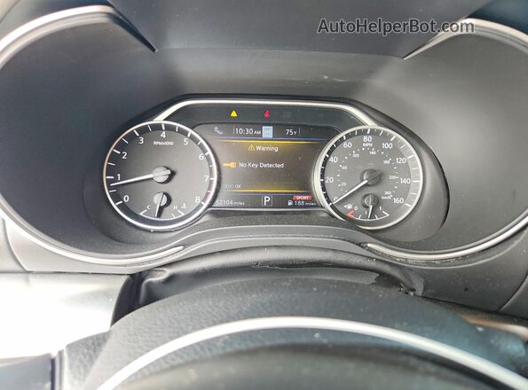1N4AA6CV8LC381598 2020 NISSAN MAXIMA Серый Вид щитка приборов