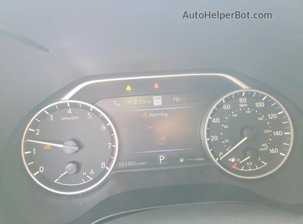 1N4AA6CV9LC375261 2020 NISSAN MAXIMA Silver Instrument cluster view