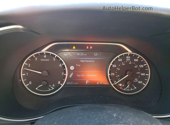 1N4AA6CV9MC514631 2021 NISSAN MAXIMA Gray ხელსაწყოთა პანელის ხედი