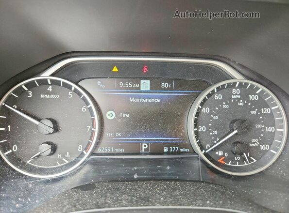 1N4AA6CVXMC511107 2021 NISSAN MAXIMA Gray Вид щитка приладів