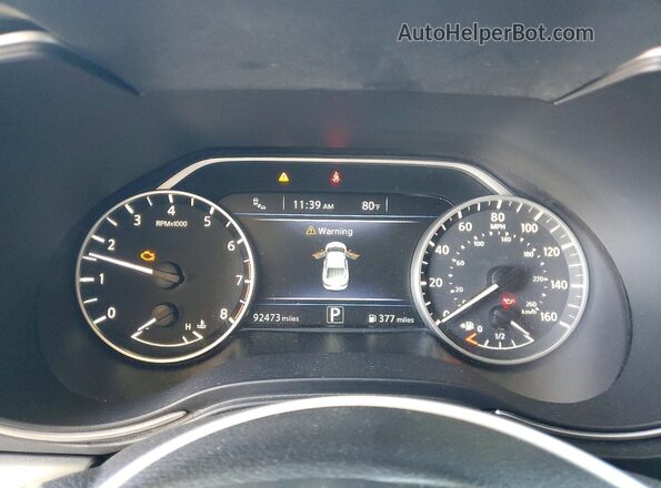 1N4AA6CVXMC511849 2021 NISSAN MAXIMA Black Սարքավորումների վահանակի տեսք