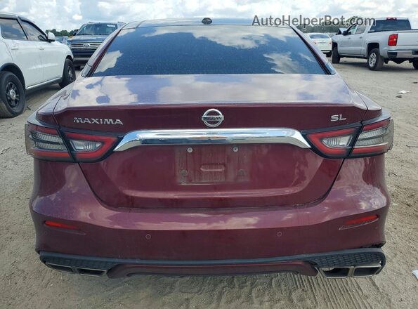 1N4AA6DV0LC375258 2020 NISSAN MAXIMA Burgundy უკანა ხედი