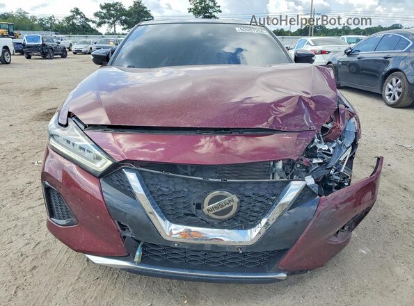 1N4AA6DV0LC375258 2020 NISSAN MAXIMA Burgundy წინა ხედი