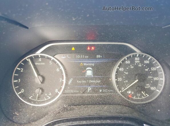 1N4AA6DV0LC375258 2020 NISSAN MAXIMA Burgundy ხელსაწყოთა პანელის ხედი