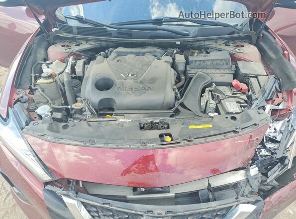 1N4AA6DV0LC375258 2020 NISSAN MAXIMA Burgundy უკანა სალონის ხედი