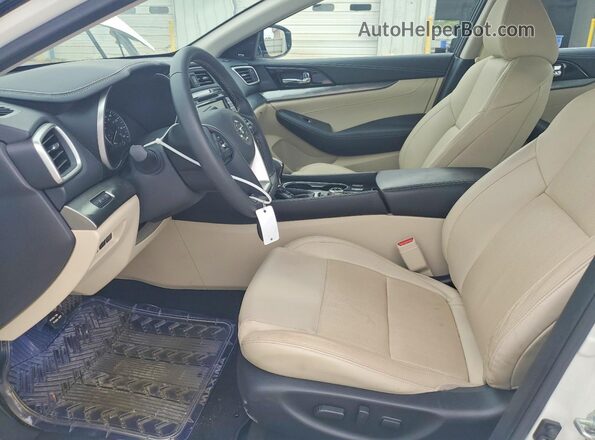 1N4AA6DV7LC383163 2020 NISSAN MAXIMA White Widok wnętrza z przodu