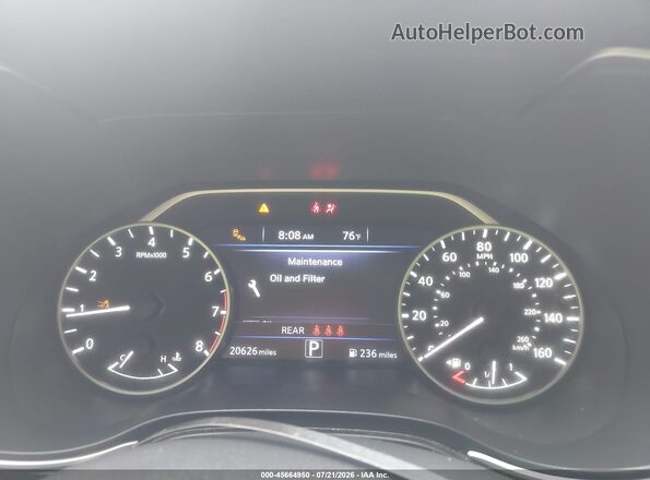 1N4AA6EV6PC507394 2023 NISSAN MAXIMA Gray Widok tylnych siedzeń